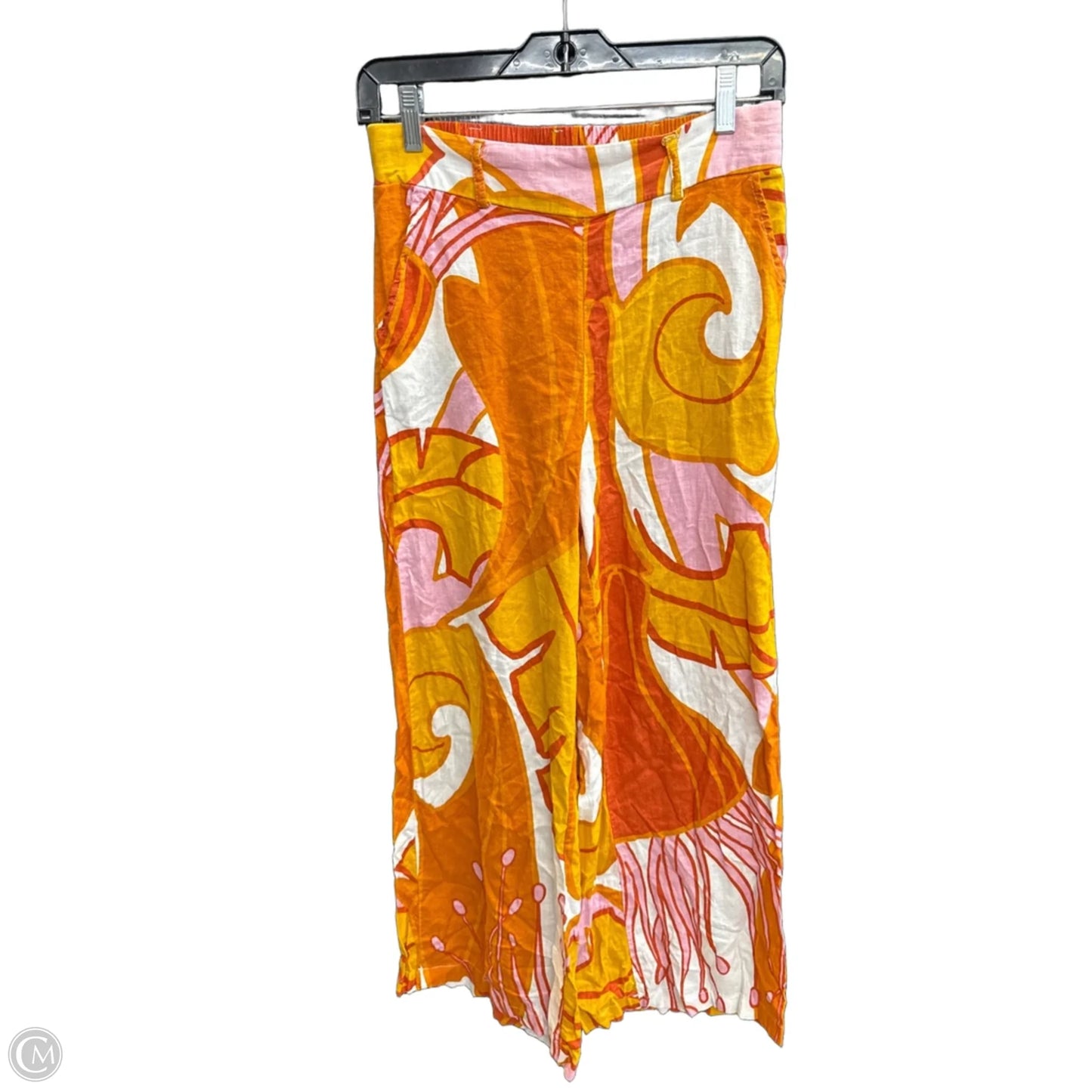 Pants Linen By Rachel Zoe In Orange & Pink, Size: 4