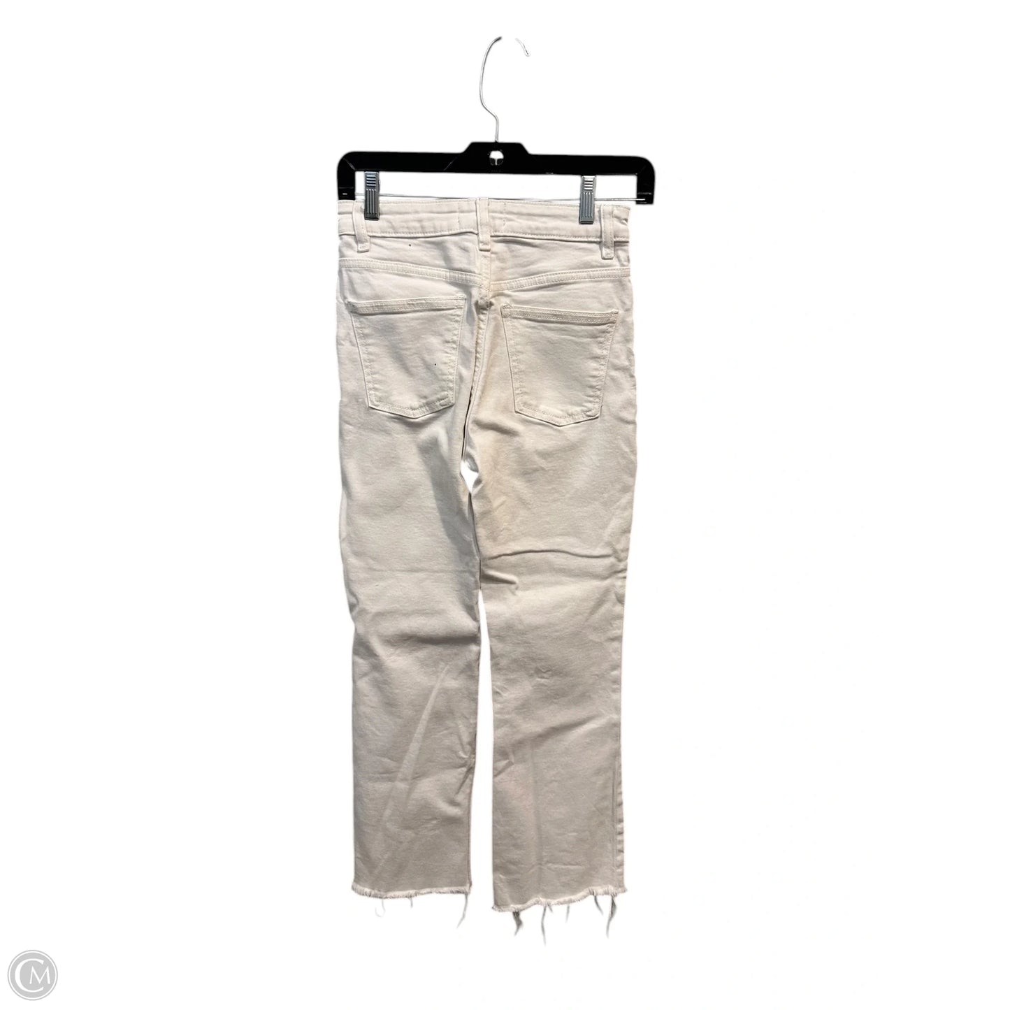 Jeans Straight By Zara In White, Size: 2