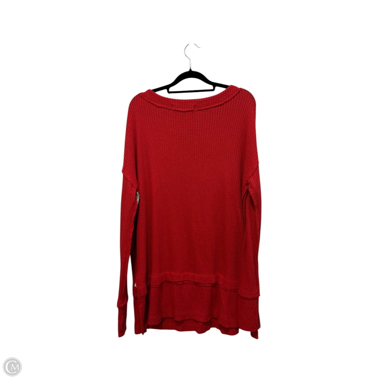 Top Long Sleeve By We The Free In Red, Size: Xs