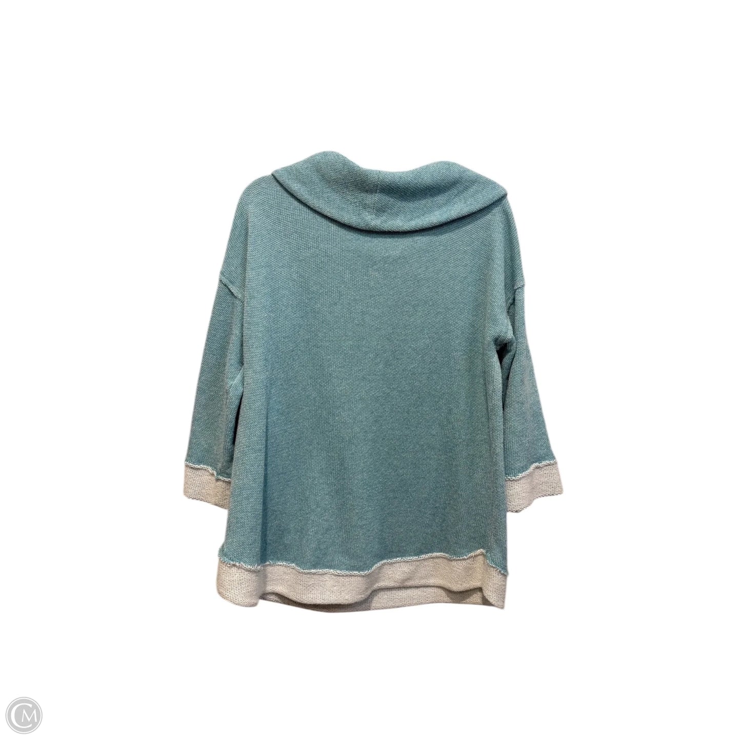 Sweatshirt Hoodie By Soft Surroundings In Blue, Size: L