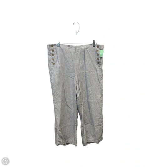 Pants Linen By J. Jill In Blue & White, Size: 12