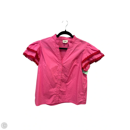 Top Sleeveless By Bibi In Pink, Size: S