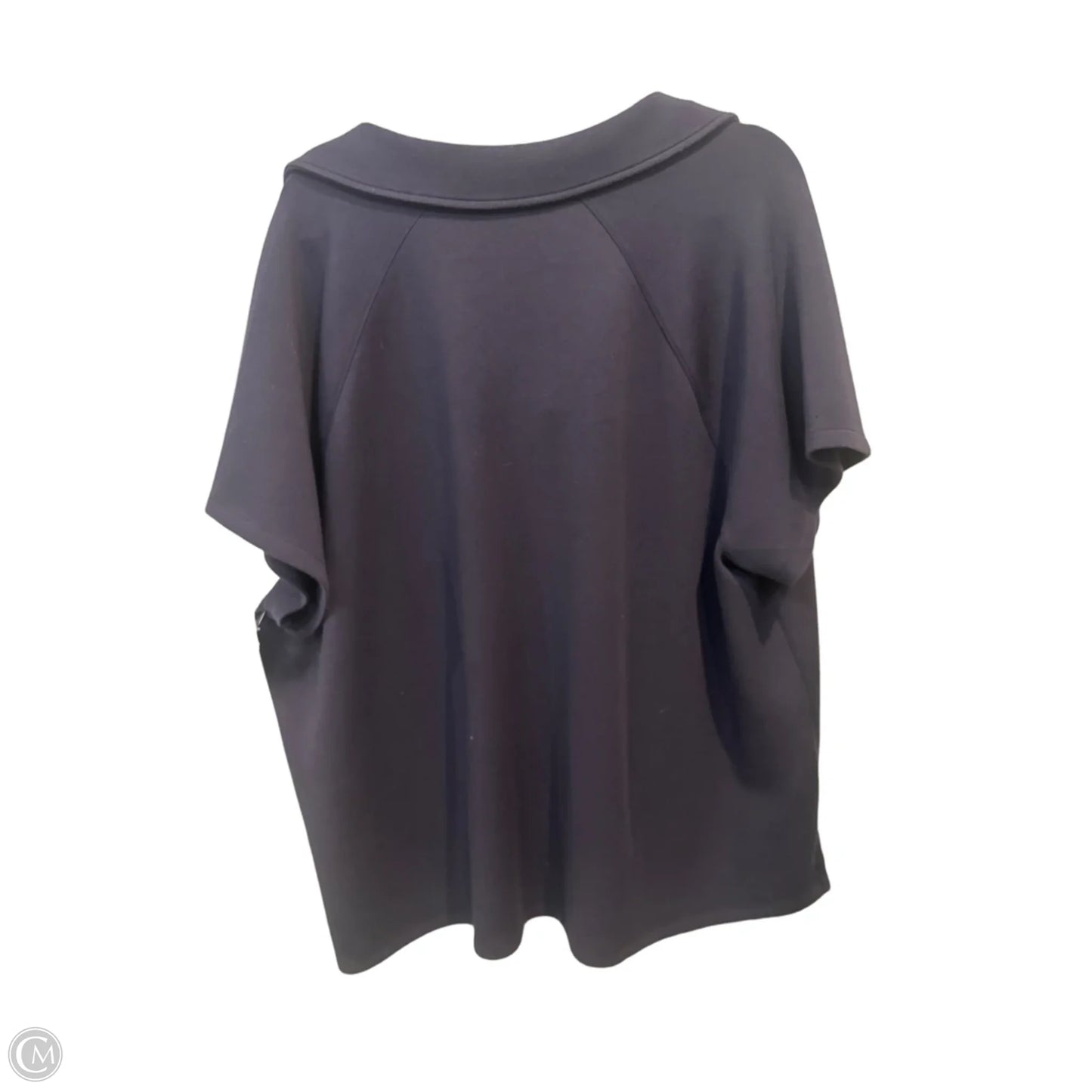 Top Short Sleeve By Talbots In Navy, Size: 3x