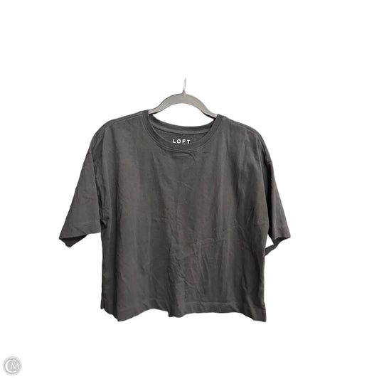 Top Short Sleeve By Loft In Black, Size: M