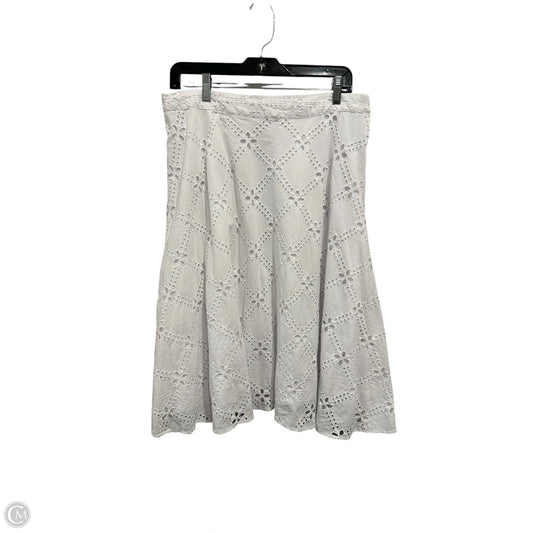 Skirt Midi By J. Jill In White, Size: 8