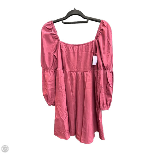 Dress Casual Short By Exlura In Maroon, Size: M