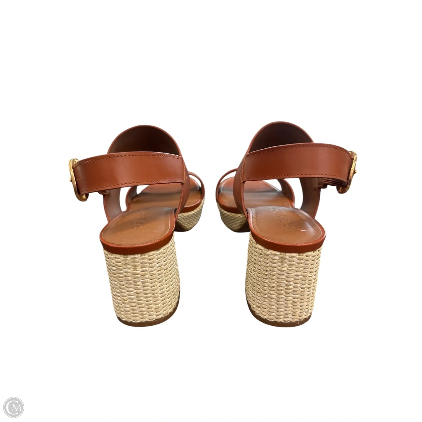 Shoes Heels Block By Aerosoles In Brown & Cream, Size: 10