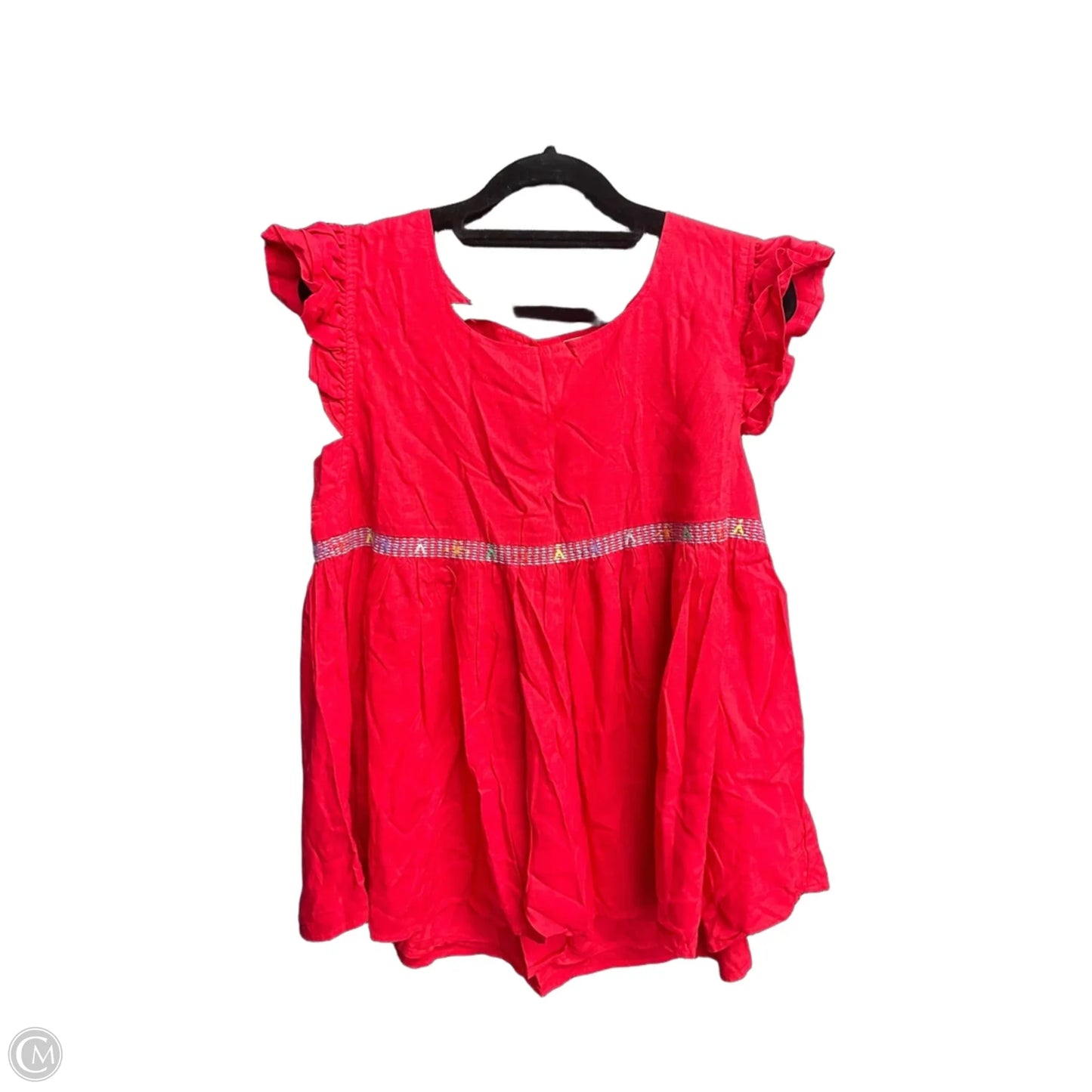 Top Short Sleeve By J.marie In Red, Size: S