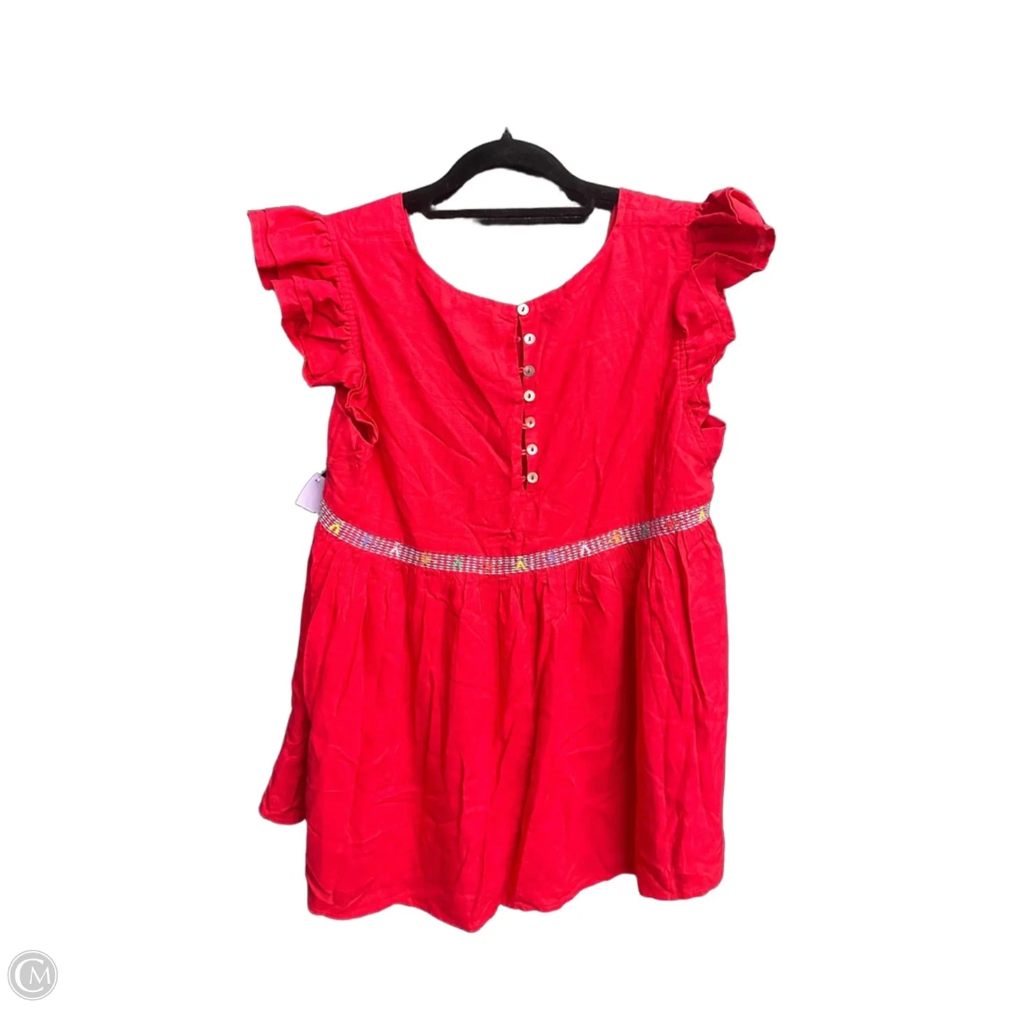 Top Short Sleeve By J.marie In Red, Size: S