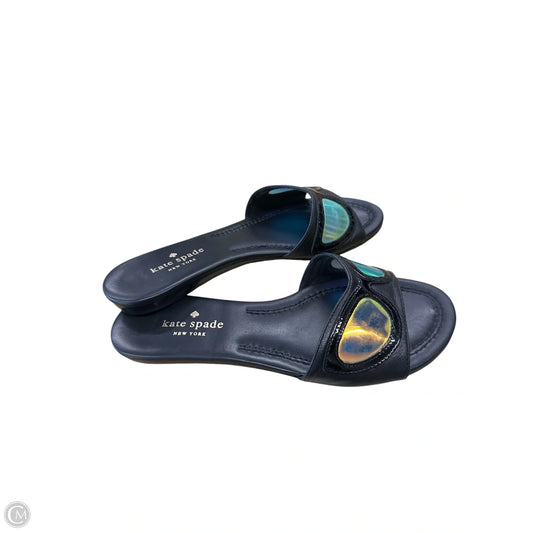 Sandals Designer By Kate Spade In Black, Size: 6.5