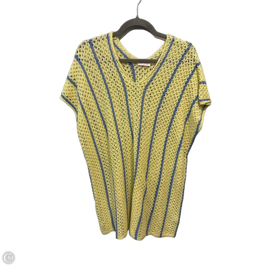 Tunic Short Sleeve By Pink Lily In Yellow, Size: L