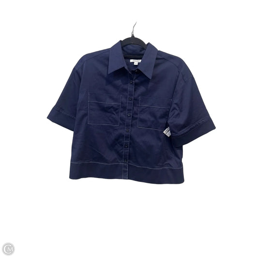 Top Short Sleeve By Chicos In Navy, Size: S
