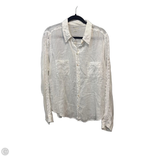 Top Long Sleeve Designer By Lilly Pulitzer In White, Size: Xl