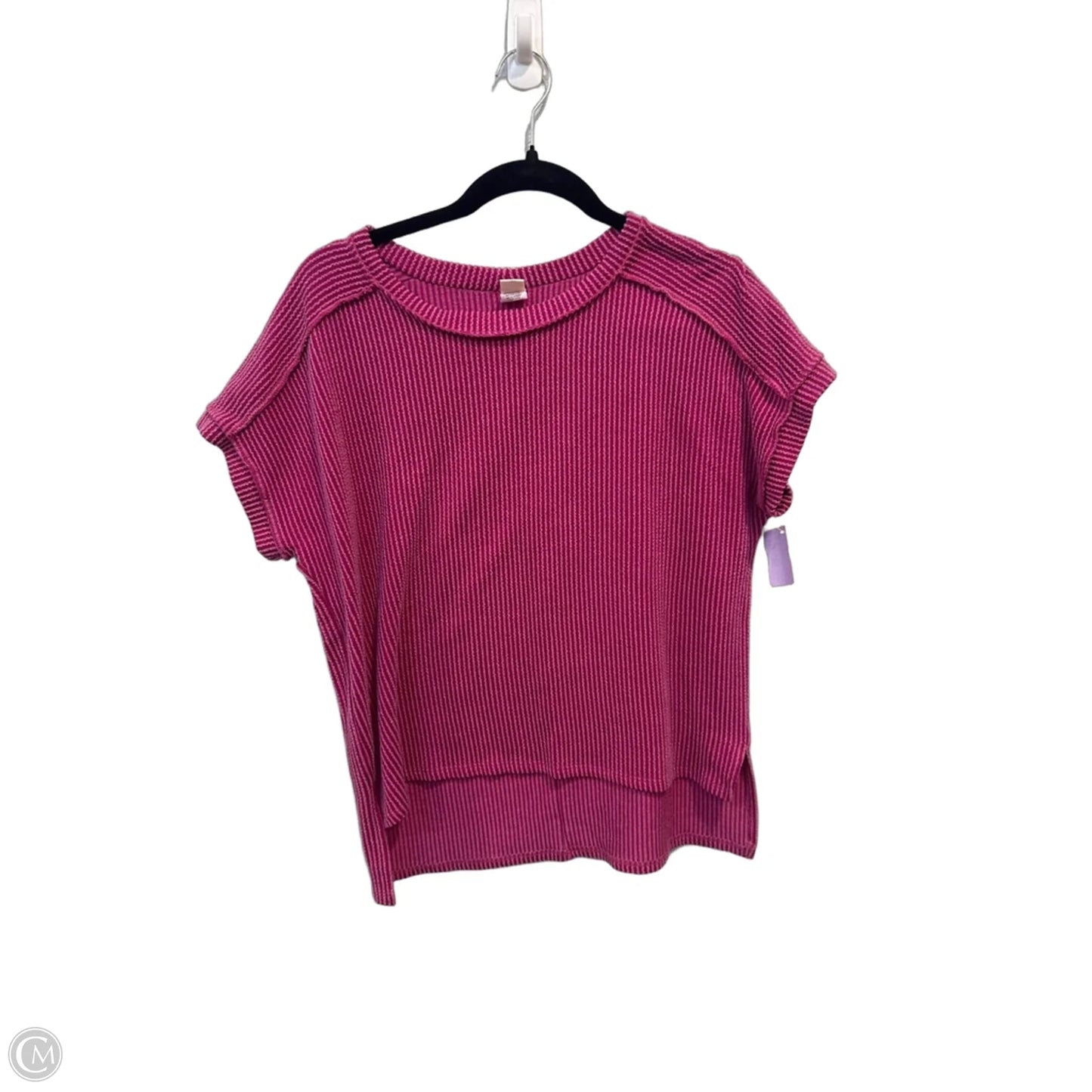 Top Short Sleeve By 7th Ray In Purple, Size: M