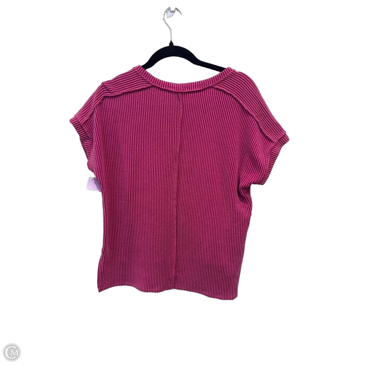 Top Short Sleeve By 7th Ray In Purple, Size: M