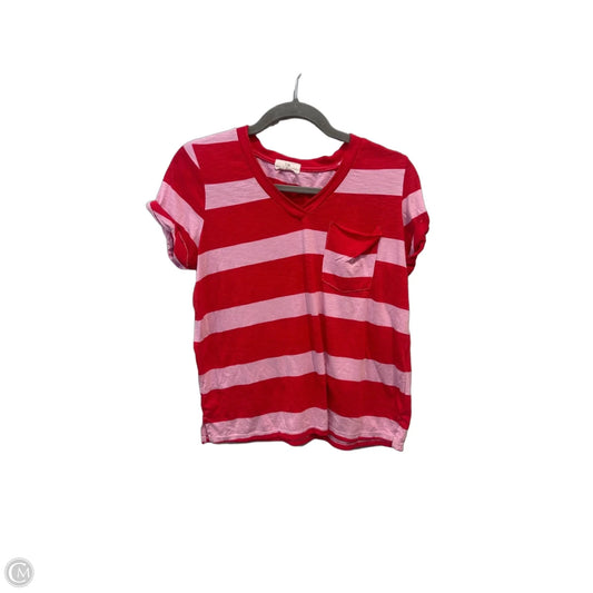 Top Short Sleeve By T.la In Pink & Red, Size: Small