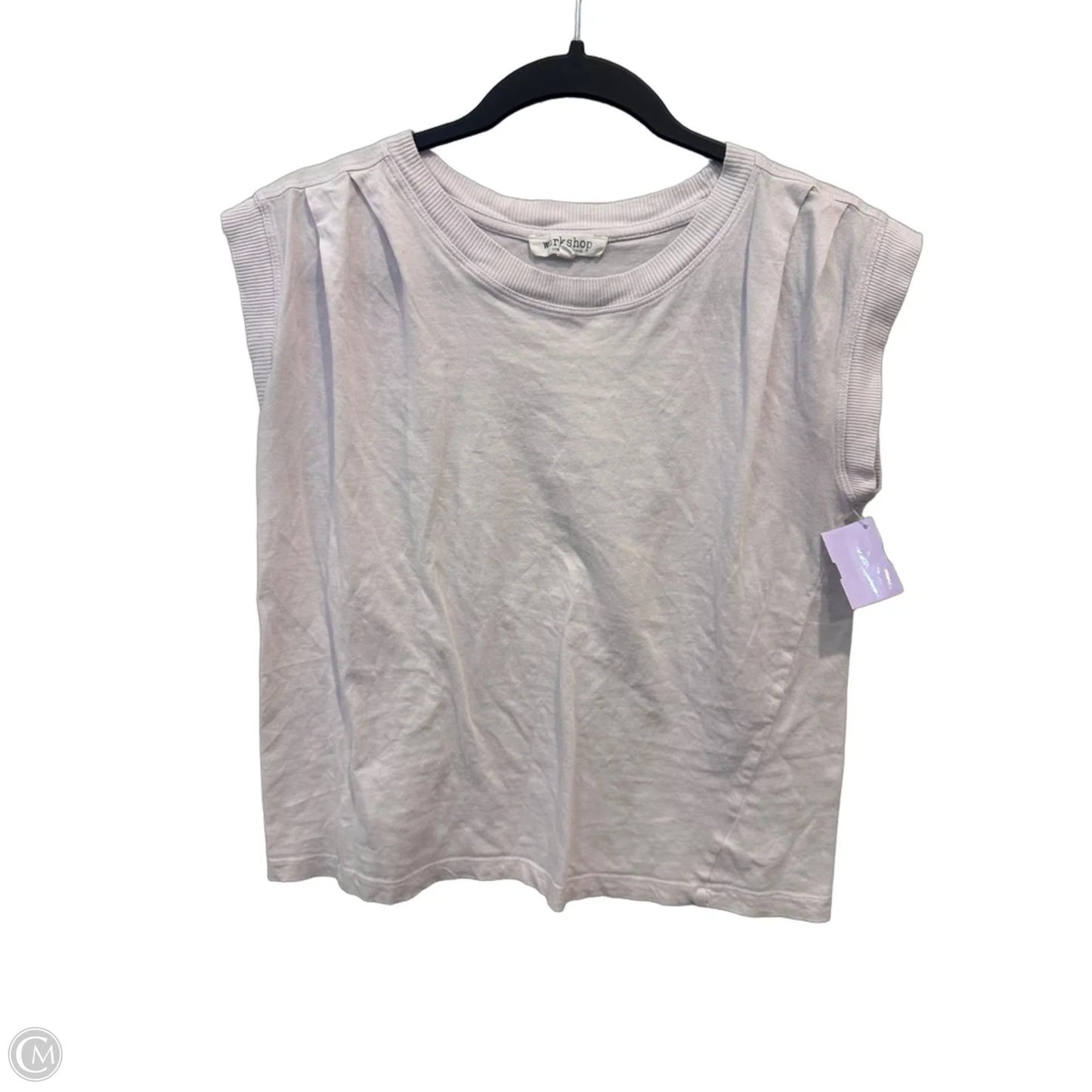 Top Short Sleeve By Workshop In Pink, Size: S