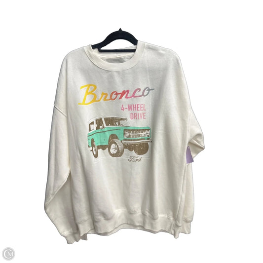 Sweater By Clothes Mentor In White, Size: M