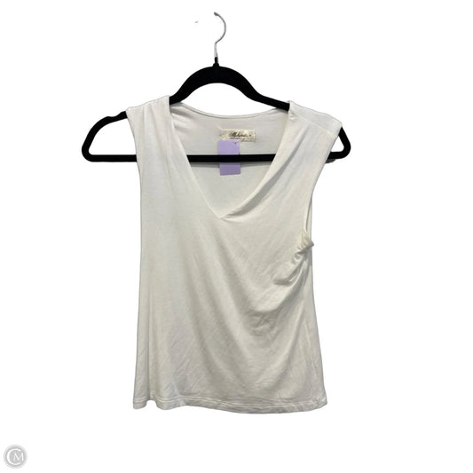 Top Sleeveless By Clothes Mentor In Cream, Size: S