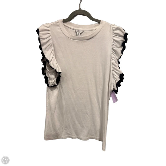 Top Sleeveless By Crown And Ivy In Black & White, Size: Xl