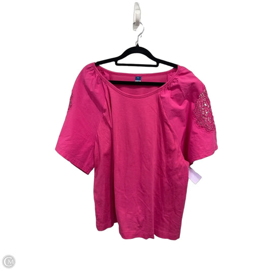 Top Short Sleeve By Old Navy In Pink, Size: Xl