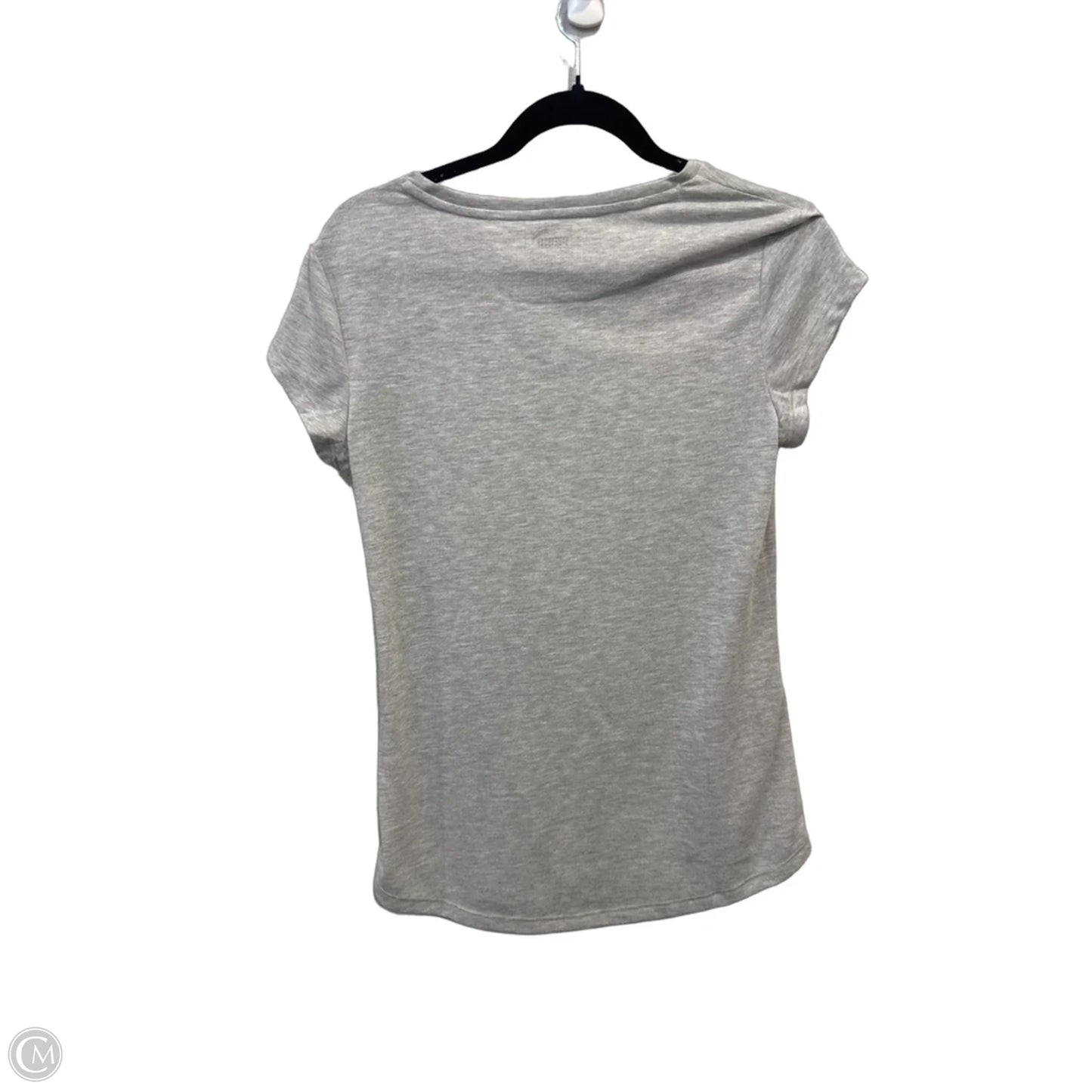 Athletic Top Short Sleeve By Puma In Grey, Size: M