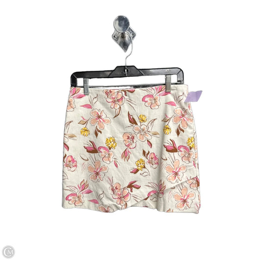 Skirt Mini & Short By Versona In Floral Print, Size: 8