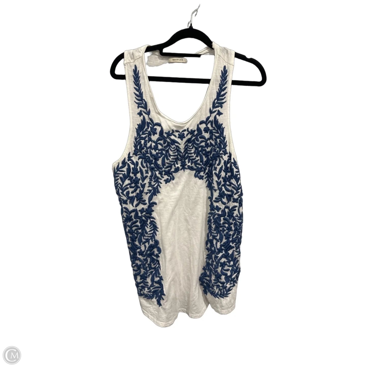Top Sleeveless By Max Studio In White, Size: M