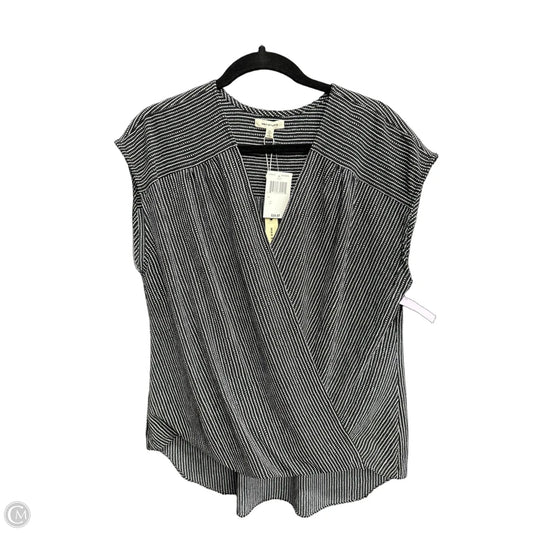 Top Sleeveless By Max Studio In Black & White, Size: Xl