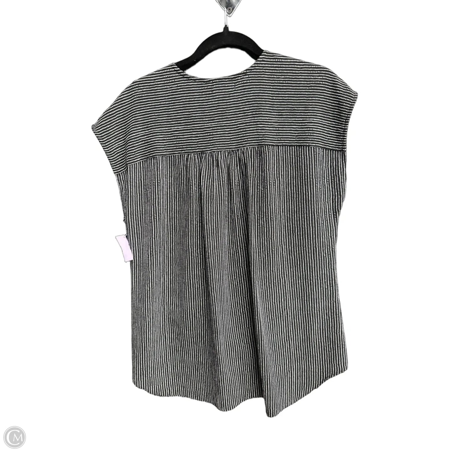 Top Sleeveless By Max Studio In Black & White, Size: Xl