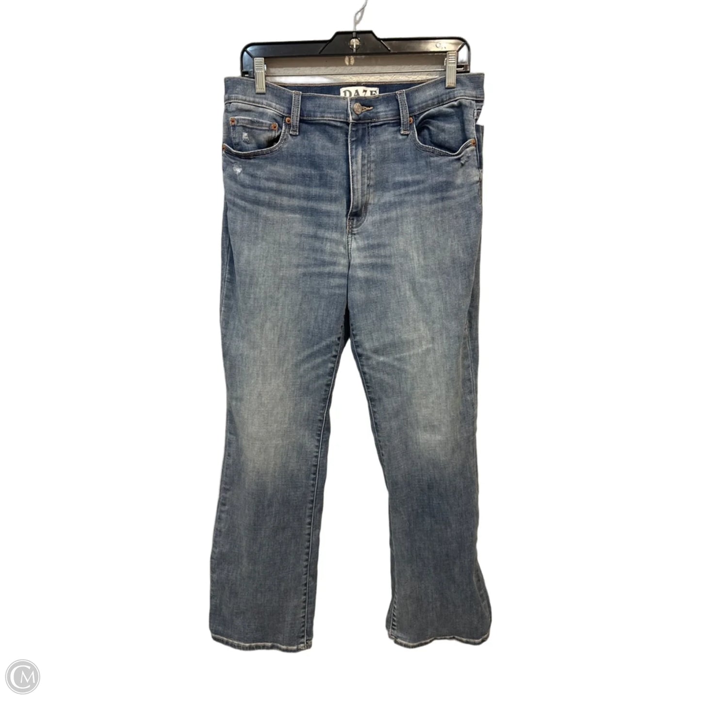 Jeans Straight By Daze In Blue Denim, Size: 10