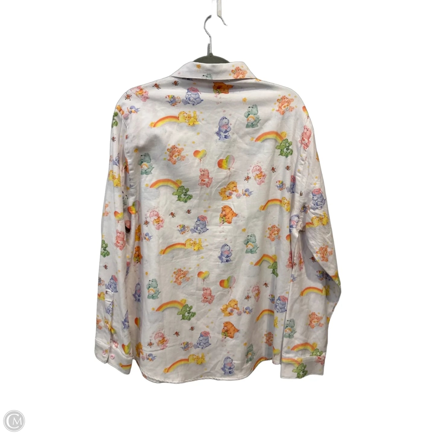 Top Long Sleeve By Clothes Mentor In White, Size: L