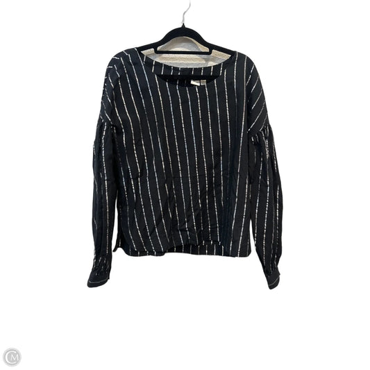 Top Long Sleeve By Gap In Black & Silver, Size: S