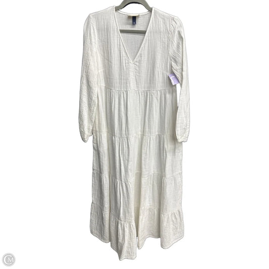 Dress Casual Maxi By Universal Standard In White, Size: S