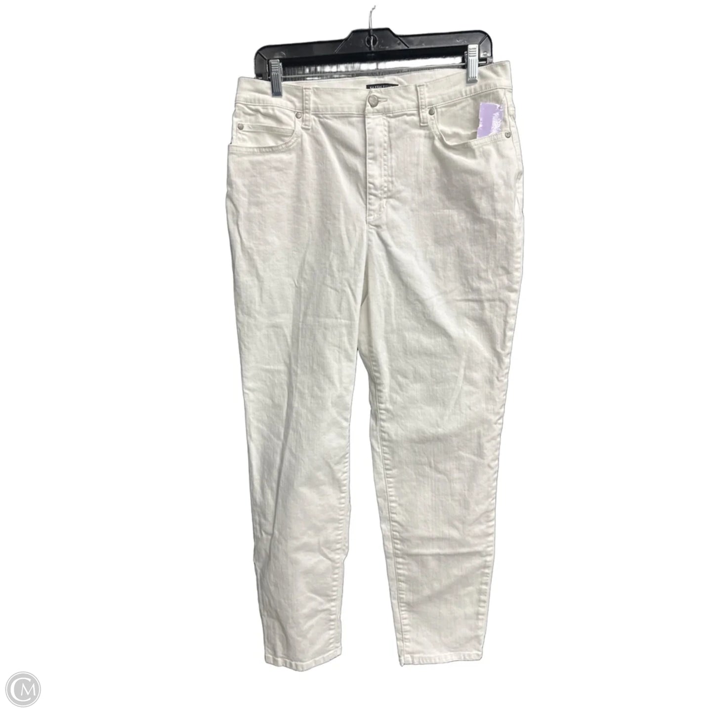Jeans Straight By Eileen Fisher In White Denim, Size: 8