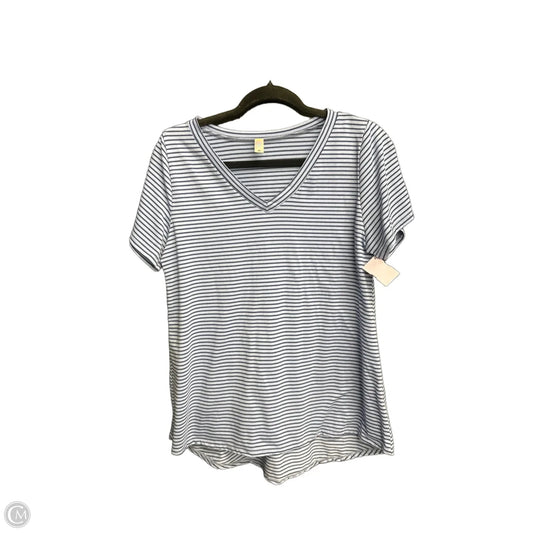 Top Short Sleeve By Lularoe In Striped Pattern, Size: M