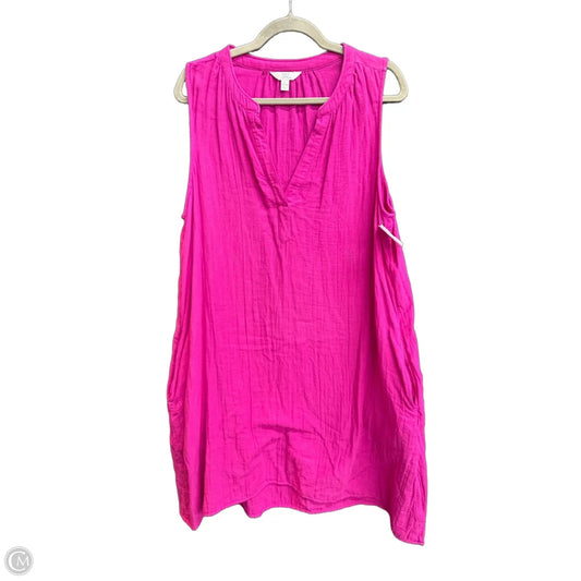 Dress Casual Short By Time And Tru In Pink, Size: L