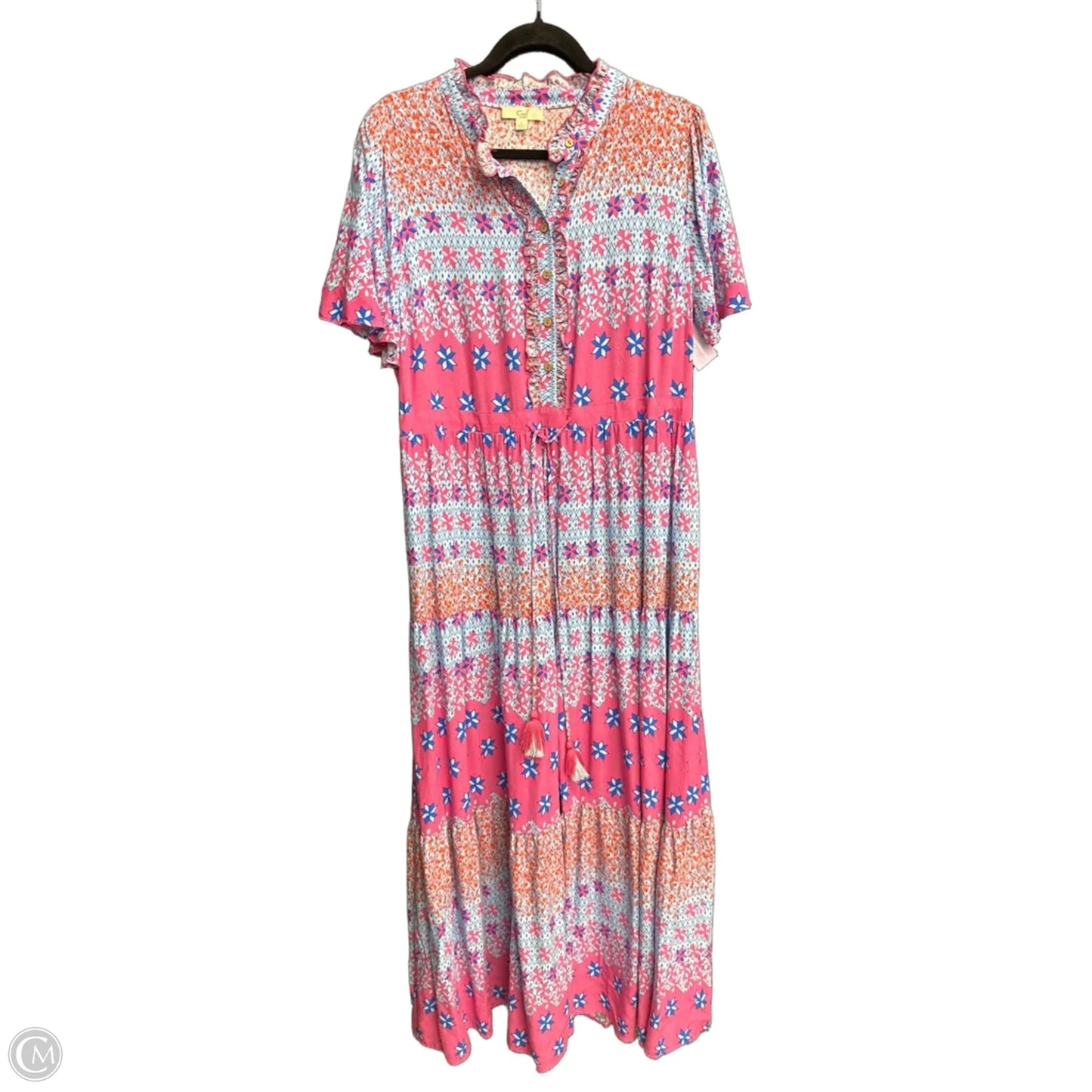 Dress Casual Maxi By Easel In Floral Print, Size: L