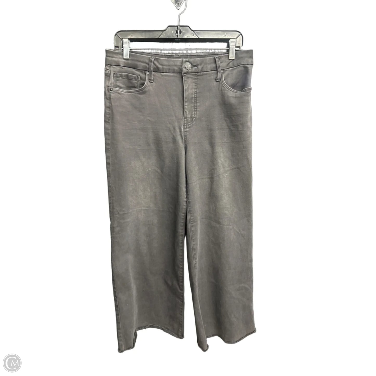 Jeans Wide Leg By Kut In Black Denim, Size: 8