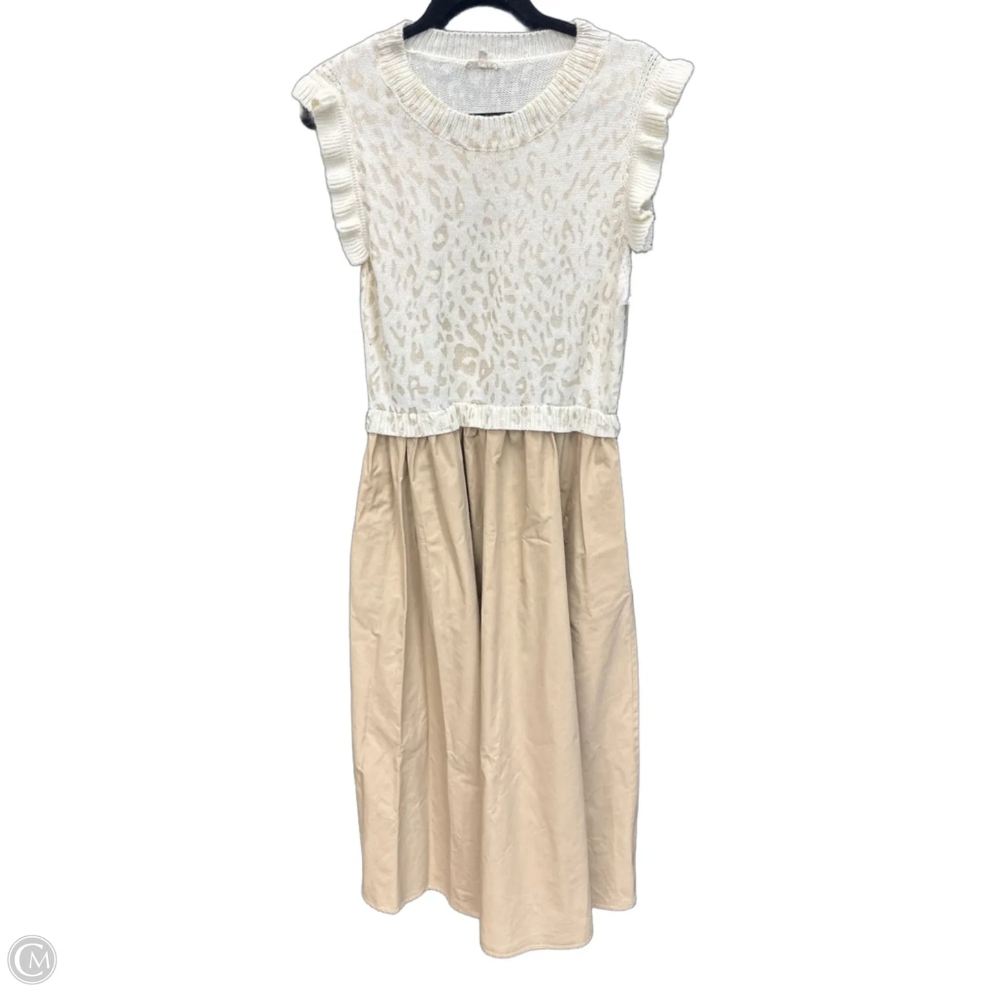 Dress Casual Maxi By Jodifl In Brown & Cream, Size: S