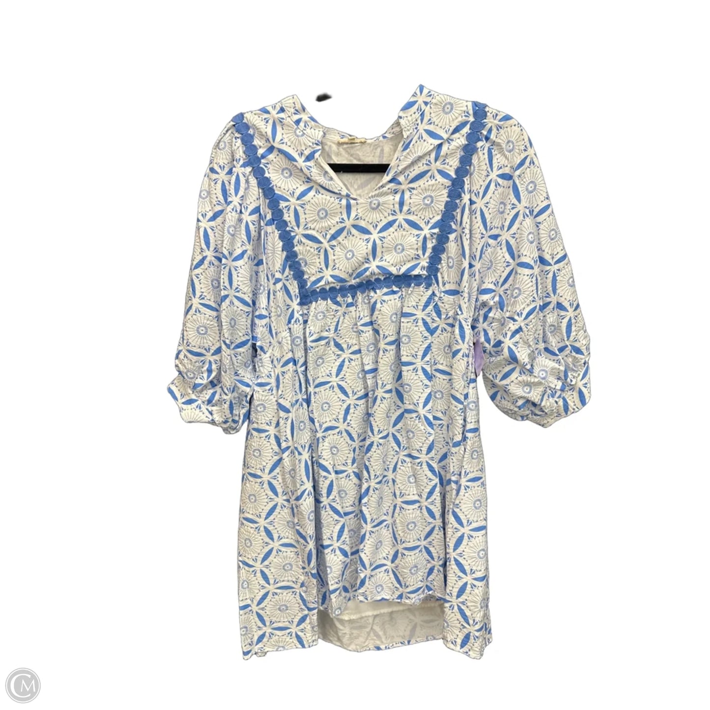 Dress Casual Short By Jodifl In Blue & White, Size: S