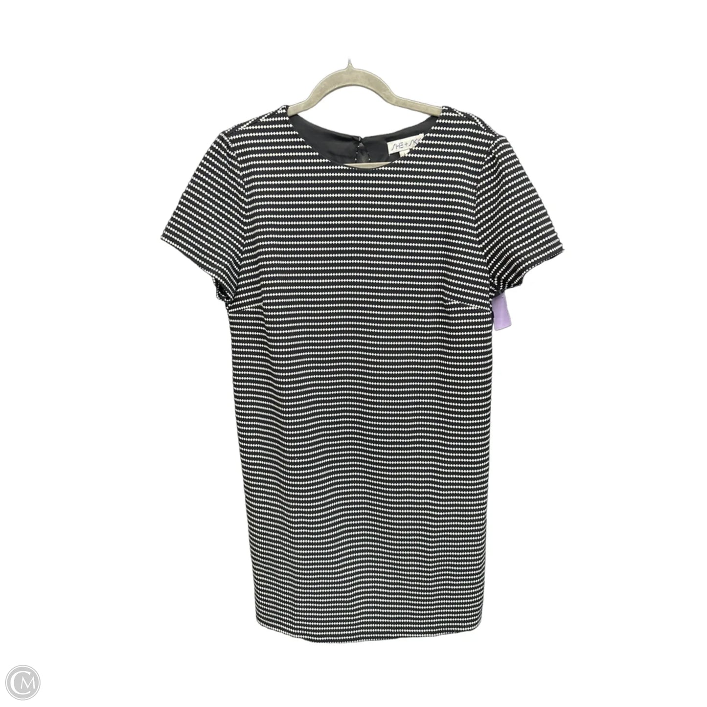 Dress Casual Short By She + Sky In Black & White, Size: L