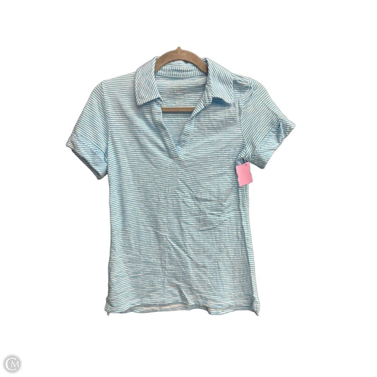 Top Short Sleeve By Talbots In Striped Pattern, Size: Xsp