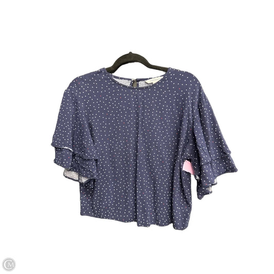 Top Short Sleeve By Popsugar In Polkadot Pattern, Size: M