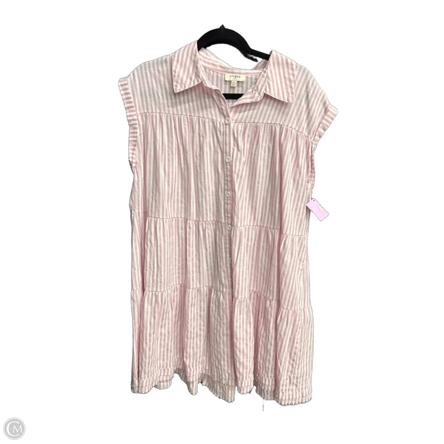 Dress Casual Short By Umgee In Striped Pattern, Size: L