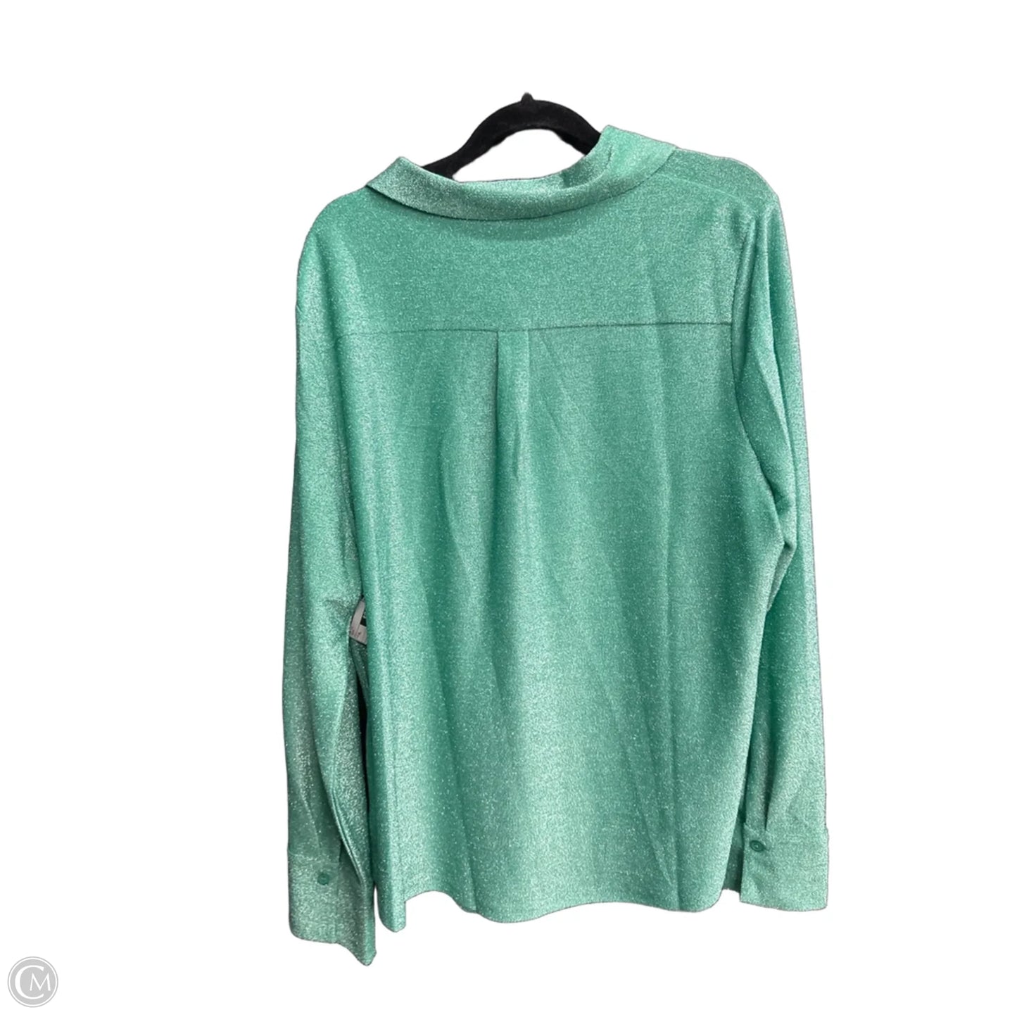 Top Long Sleeve By Clothes Mentor In Green, Size: Xl