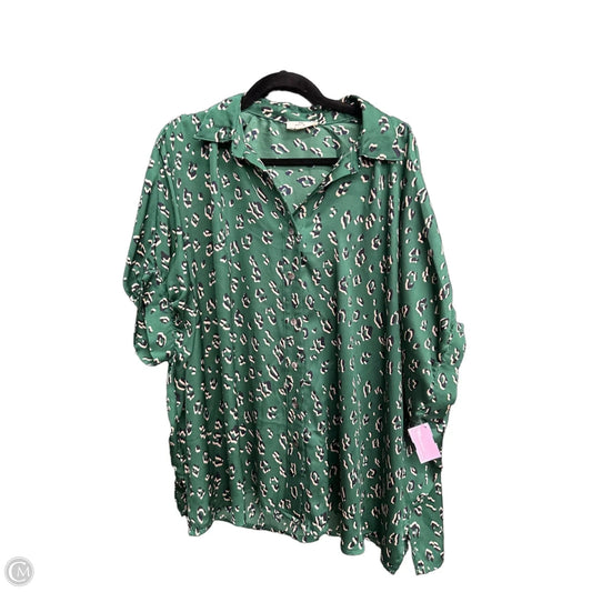 Top Long Sleeve By Entro In Green, Size: S