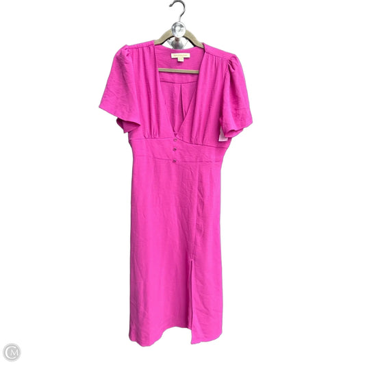 Dress Casual Midi By Monteau In Purple, Size: L