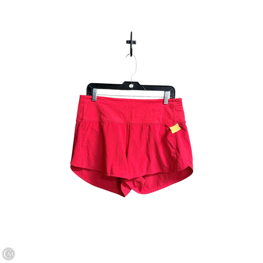 Athletic Shorts By Lululemon In Red, Size: M