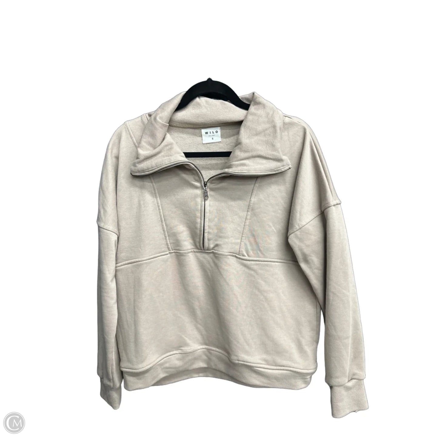 Sweatshirt Collar By Wilo In Beige, Size: S